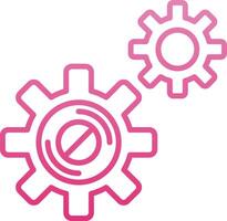 Disruption Line Gradient Icon vector