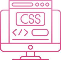 Css Line Gradient Icon vector
