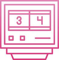 Lap Counters Line Gradient Icon vector
