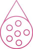 Water Borne Line Gradient Icon vector