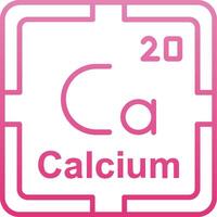 Calcium Line Gradient Icon vector