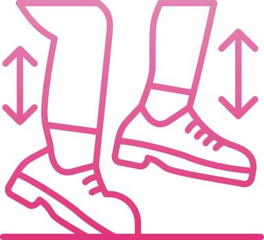 primavera línea degradado icono vector