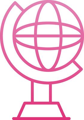 Globe Line Gradient Icon