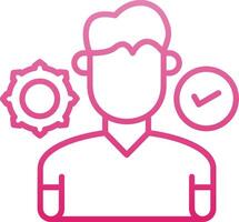 Coach Line Gradient Icon vector