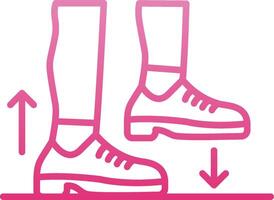 Step Line Gradient Icon vector