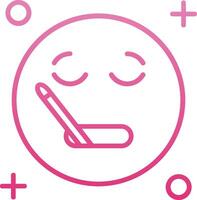 Sick Line Gradient Icon vector