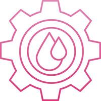 Water Qualties Line Gradient Icon vector