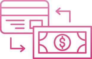 Payment Method Line Gradient Icon vector