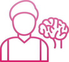 Neurologist Line Gradient Icon vector