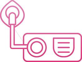 Oxygen Line Gradient Icon vector