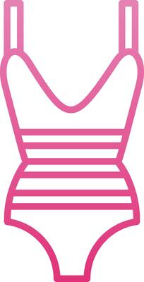 Leotard Line Gradient Icon