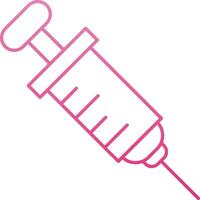 Injection Line Gradient Icon vector