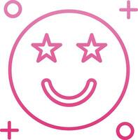 Famous Line Gradient Icon vector