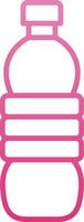Water Bottle Line Gradient Icon vector