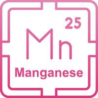Manganese Line Gradient Icon vector