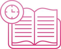 Continuous Learning Line Gradient Icon vector