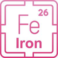 Iron Line Gradient Icon vector