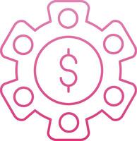 Asset Management Line Gradient Icon vector