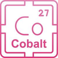 Cobalt Line Gradient Icon vector