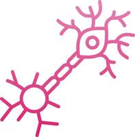 Multipolar Neuron Line Gradient Icon vector