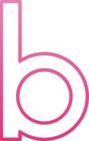 Small b Icon vector