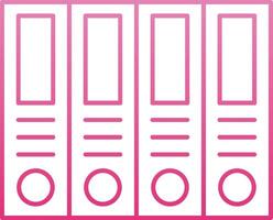 Archive Line Gradient Icon vector