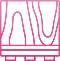 Floor Line Gradient Icon vector
