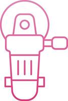 Angle Grinder Line Gradient Icon vector