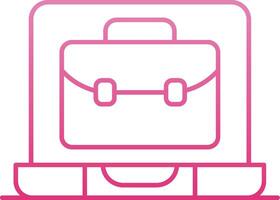 OnLine Gradient Portfolio Line Gradient Icon vector