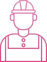Technician Line Gradient Icon vector