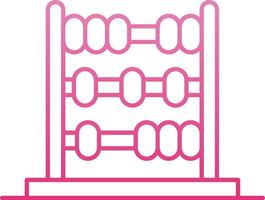 Abacus Line Gradient Icon vector