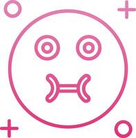Sickness Line Gradient Icon vector