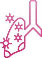 Tuberculosis Germs Line Gradient Icon vector