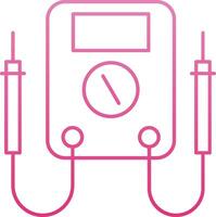 Multimeter Line Gradient Icon vector