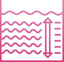 Depth Line Gradient Icon vector