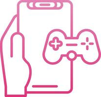 Gaming Line Gradient Icon vector