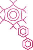 Neuron Line Gradient Icon vector