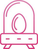 Incubation Line Gradient Icon vector