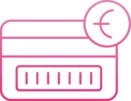 Tap To Pay Line Gradient Icon vector