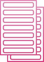 Daily Ledger Line Gradient Icon vector