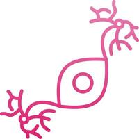 Pseudounipolar Line Gradient Icon vector