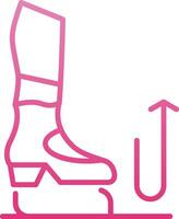 Stomp Line Gradient Icon vector