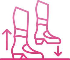 Step Line Gradient Icon vector