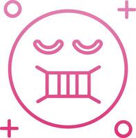 Face mask Line Gradient Icon vector