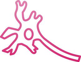 Neuron Line Gradient Icon vector