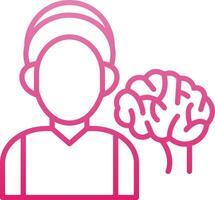 Neurologist Line Gradient Icon vector