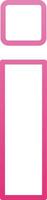 Small i Icon vector