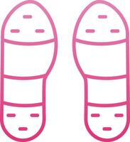 Claque Tap Line Gradient Icon vector