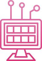 Digital Disruption Line Gradient Icon vector