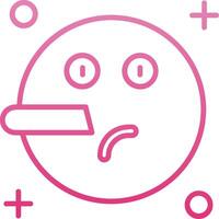 Liar Line Gradient Icon vector